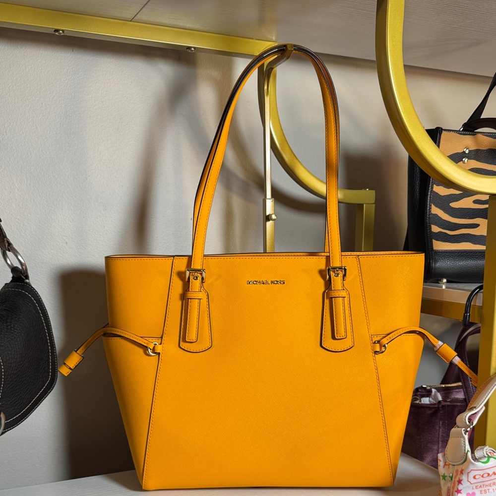 NWT Michael Kors Vibrant Yellow Tote